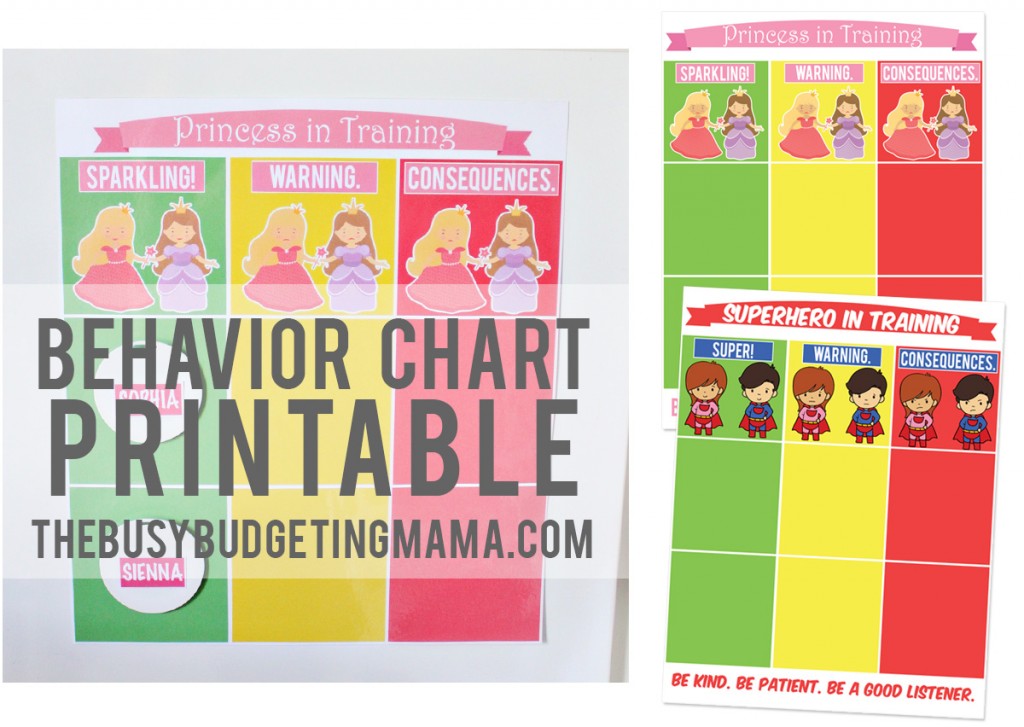 behavior chart-thebusybudgetingmama