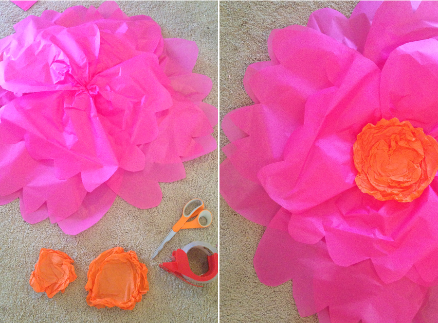 DIY Tissue Flower, Paper Flower, Tissue Paper Flower For Birthday