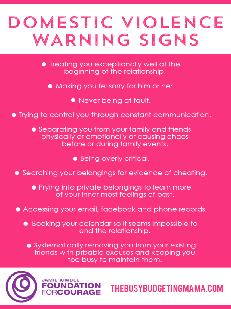 DV WARNING SIGNS