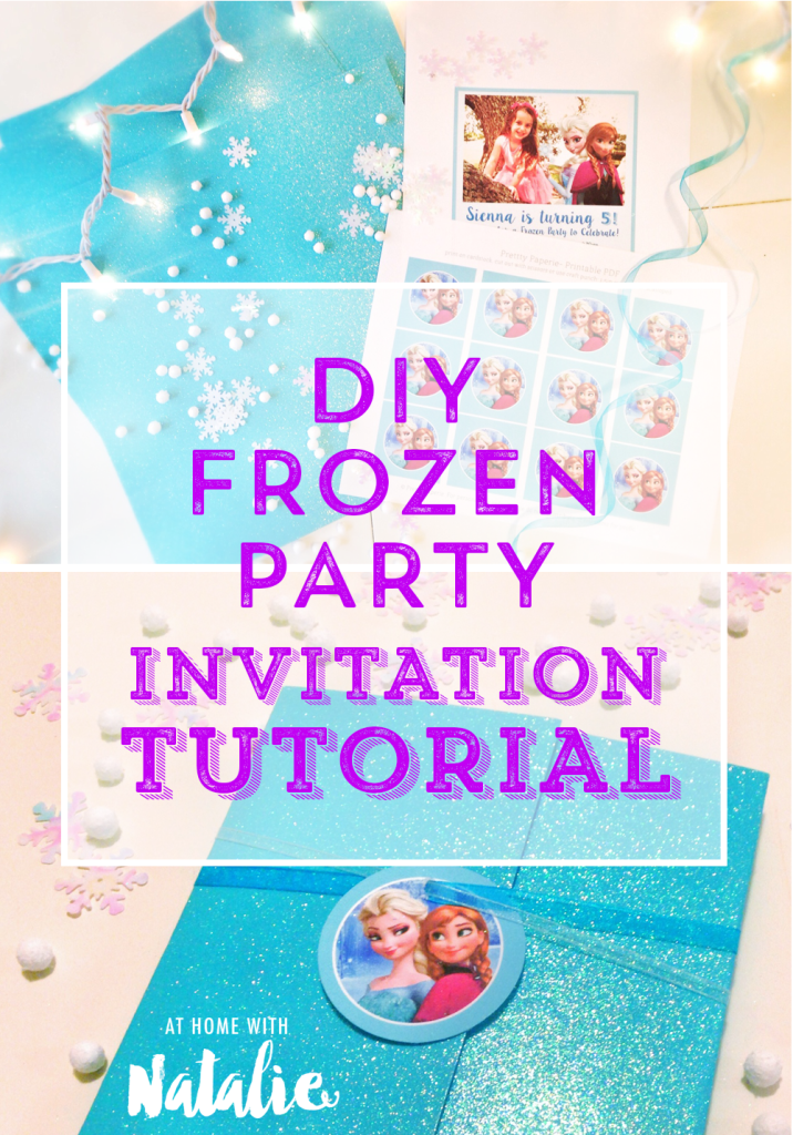 FROZEN PARTY INVITE TUTORIAL1-ATHOMEWITHNATALIE