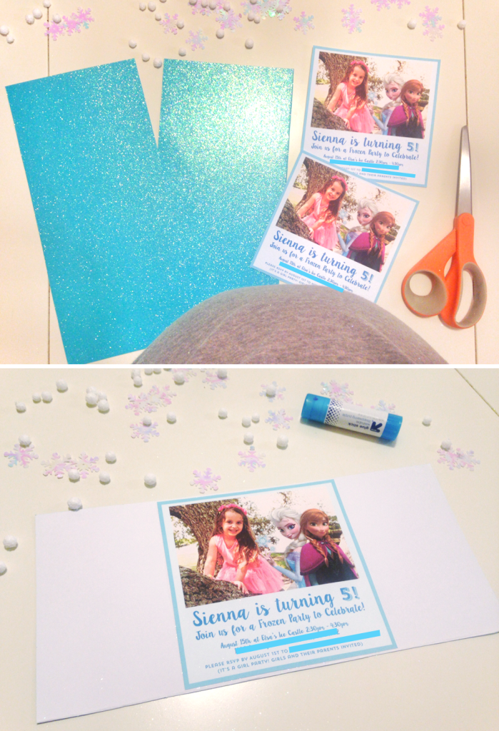 FROZEN PARTY INVITE TUTORIAL6-ATHOMEWITHNATALIE4