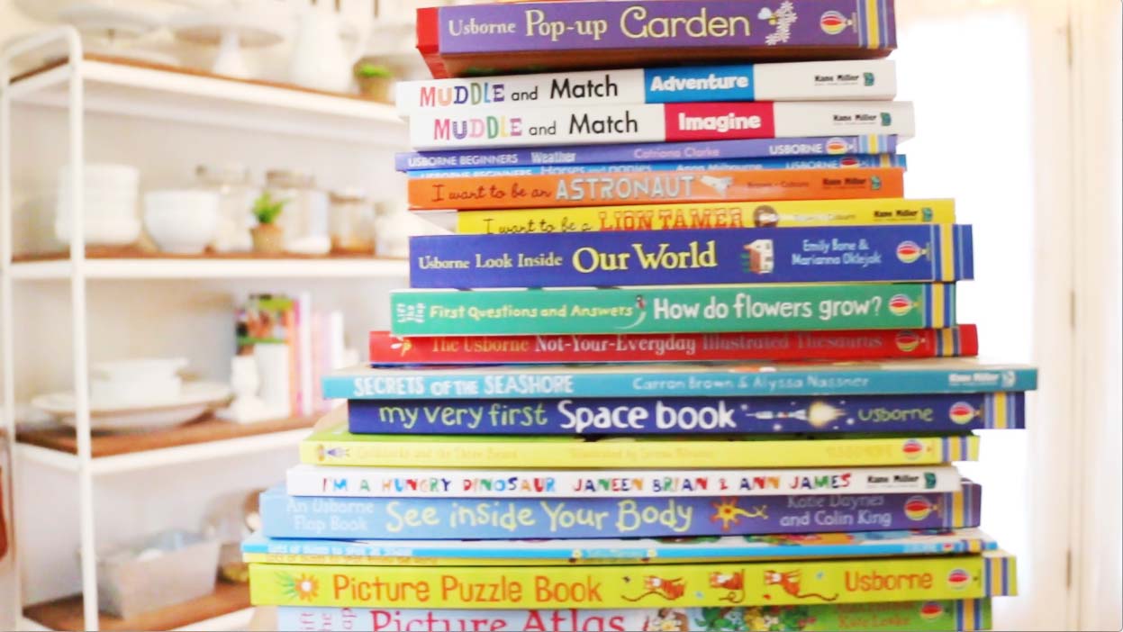 My First Usborne Facebook Party My Free Books Haul At Home With Natalie