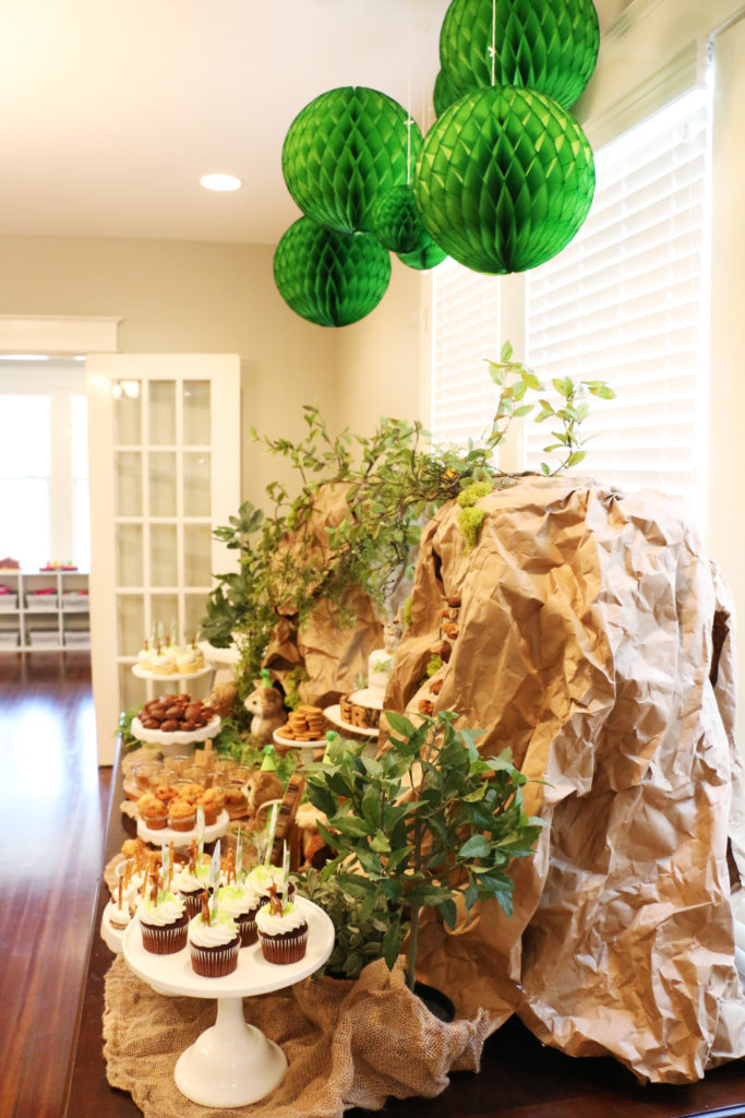 asher-woodland-themed-first-birthday-dessert-table