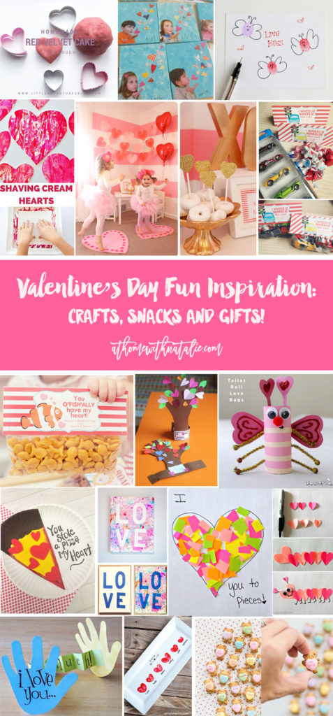 valentines day crafts snacks gifts - at home with natalie