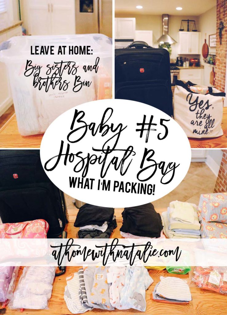 baby five hospital bag - athomewithnatalie