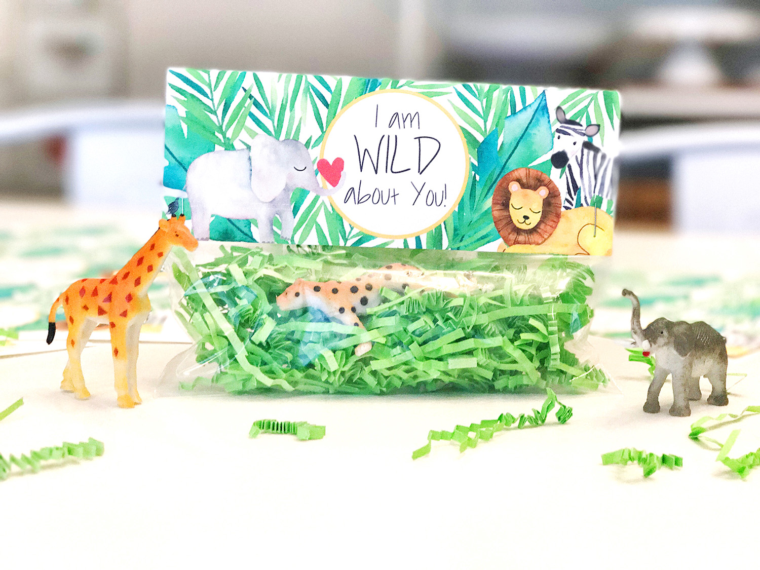 My Kids’ ‘Wild about you!’ DIY Valentines- Printable – At Home With Natalie