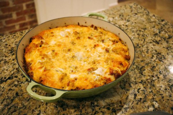Sausage Egg Strata – At Home With Natalie