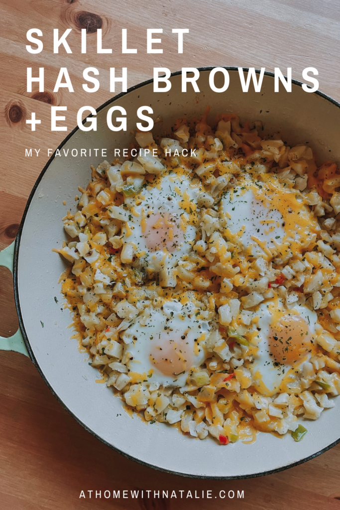 Skillet Hash browns + Eggs – At Home With Natalie