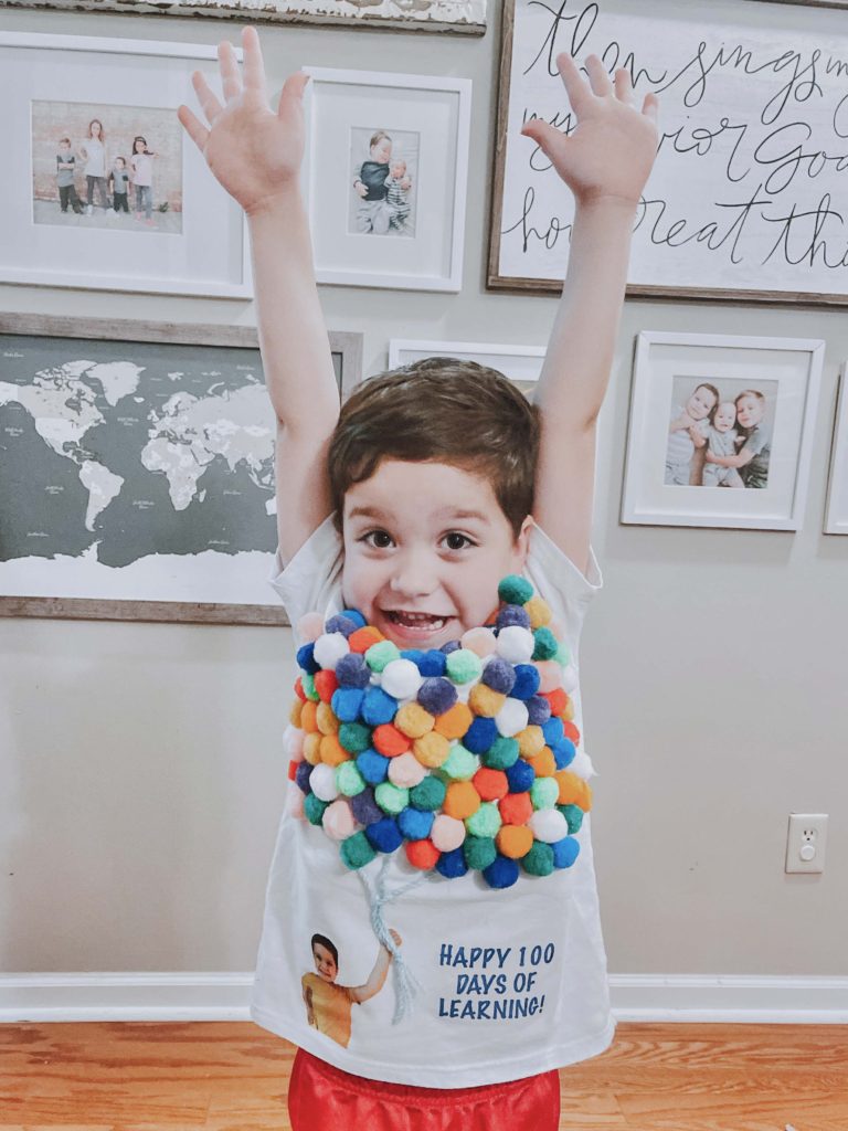 100th Day of School Shirt DIY – At Home With Natalie